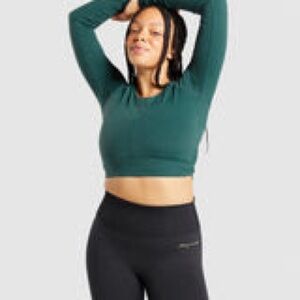 Gymshark Whitney Long Sleeve Crop Top - Amazon
